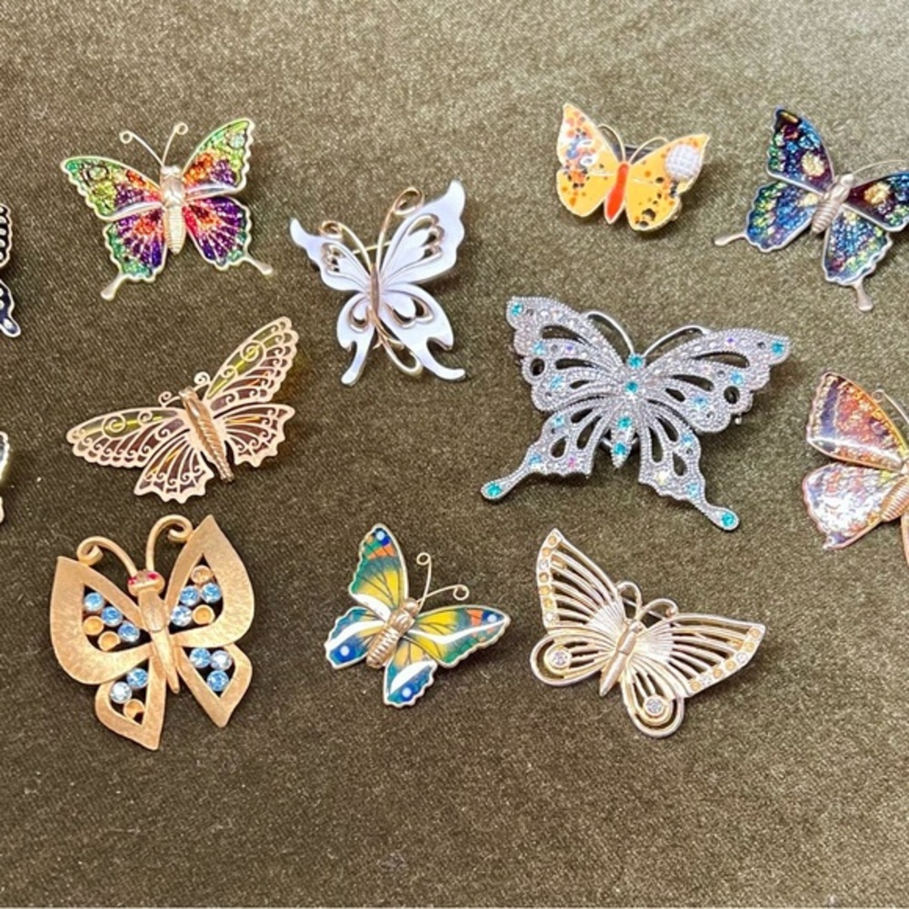 VTG and modern  Butterfly Brooch lot